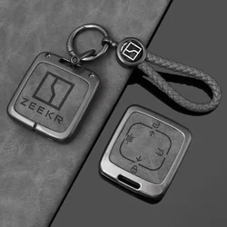 Zinc Alloy Key Bag For ZEEKR Key Case Zeekr Key Shell Cover For Extremely Krypton 001 007 009 ZEEKR X Keychain Car Accessories