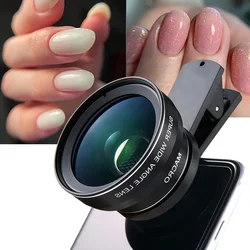 2 IN 1 Lens Universal Clip 37mm Mobile Phone Lens 0.6x Super Wide-Angle + 15X mobile macro lens HD Lens For iPhone Android