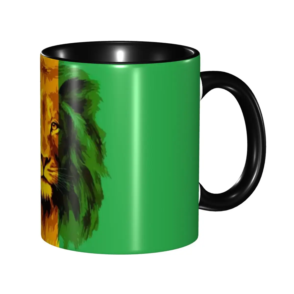 Jamaica Reggae Rasta Lion King Mug Personalized Coffee Ceramic Mug Cup Creative Present