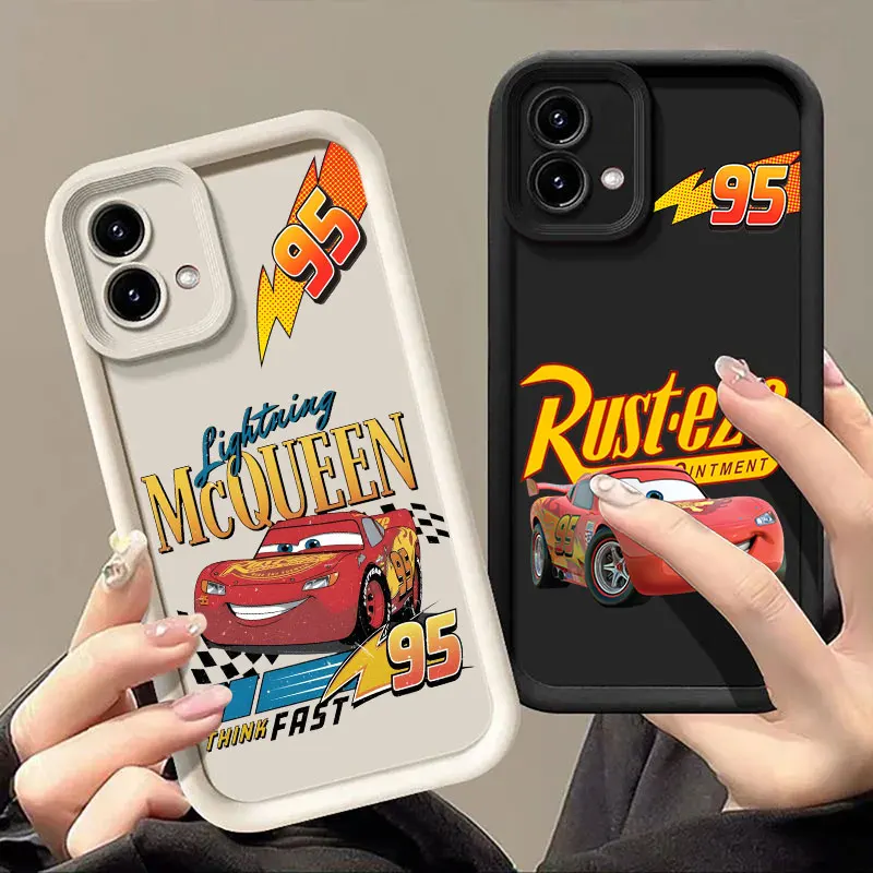

Lightning Mcqueen 95 Think Fast Case for Motorola Moto G06 G56 G86 G96 G100 5G Edge 60 70 Fusion 50 Pro 40 Neo G85 G84 G75 Cover