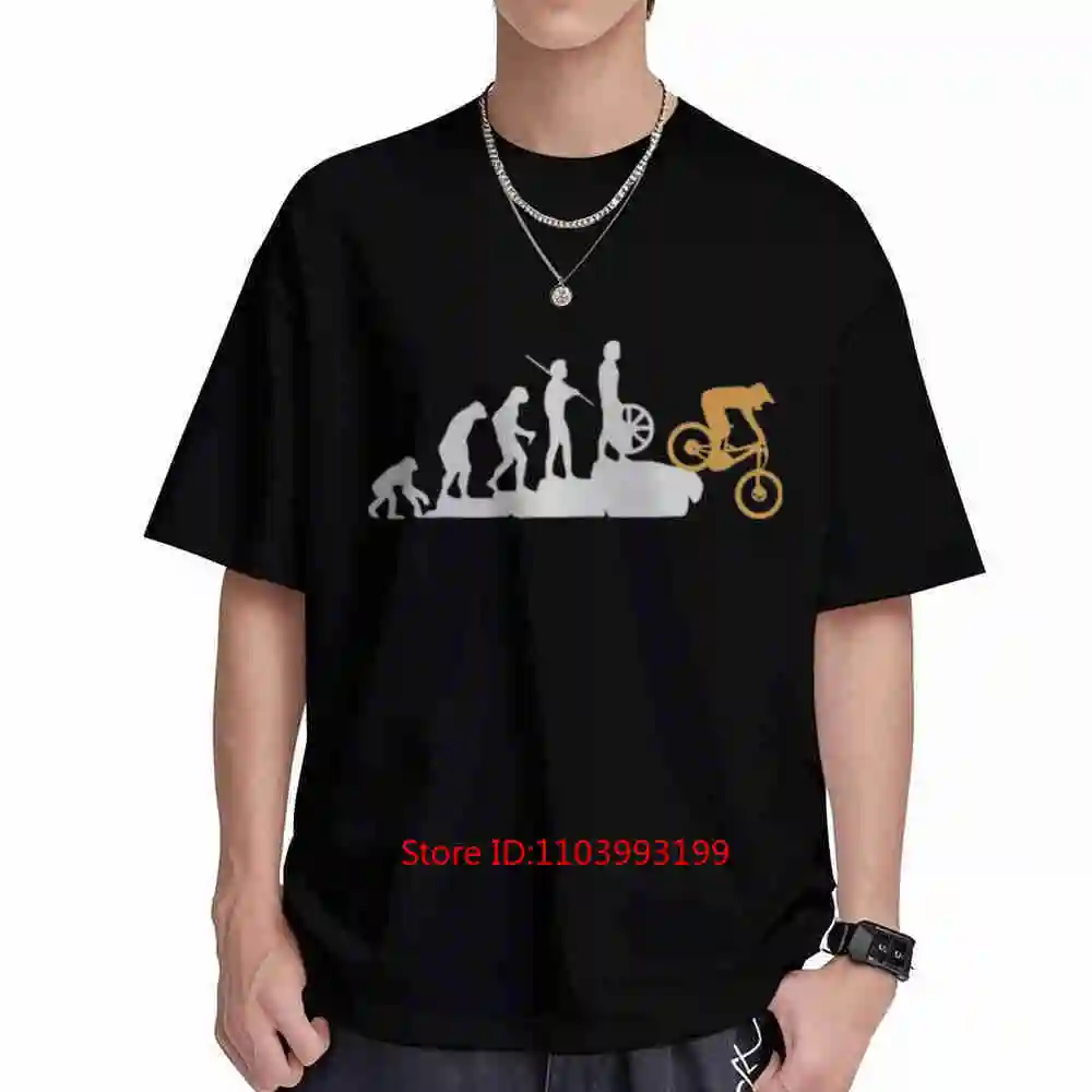 MTB Evolution Mountain Bike From Ape To Pro Short Sleeve Tee 100% Cotton T-Shirt