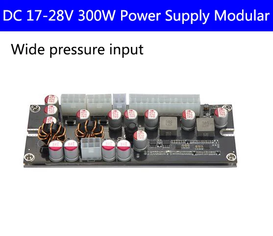 

DC 17-28V Wide input 300W 24Pin Pico ATX Switch Pico PSU Car Auto Mini ITX High Power Supply Module ITX Case 19V 24V