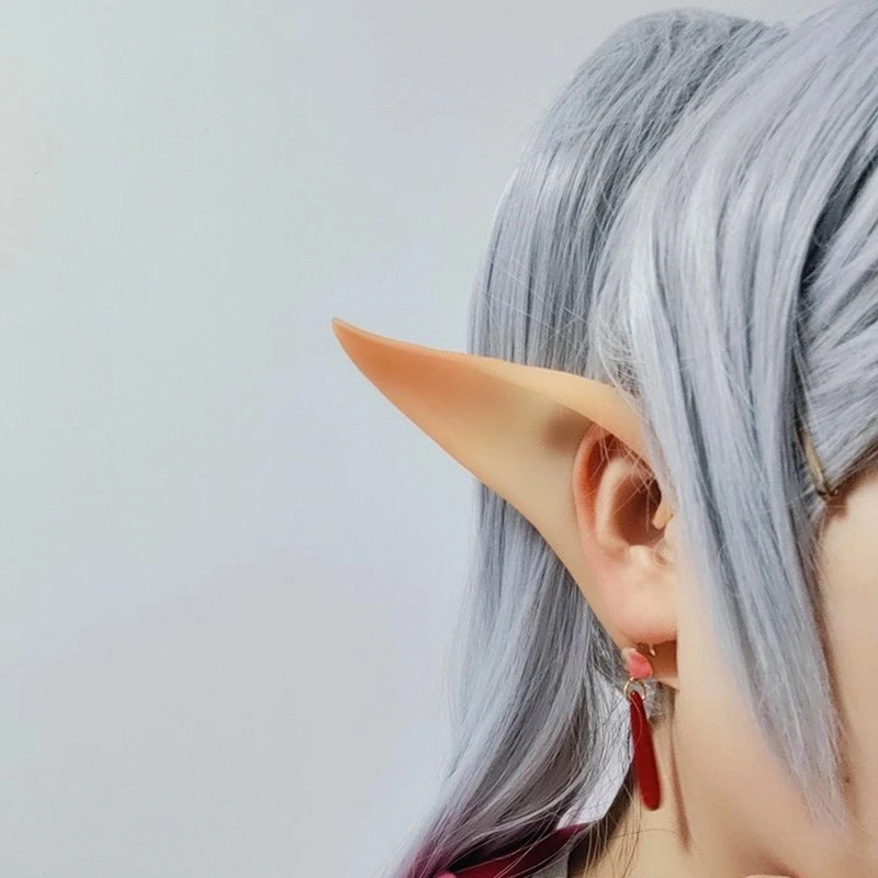 High Quality Soft Fairy Elf Ears Shapeable Cosplay Party Dress Up Masquerade Props Ear for Halloween Carnival Party