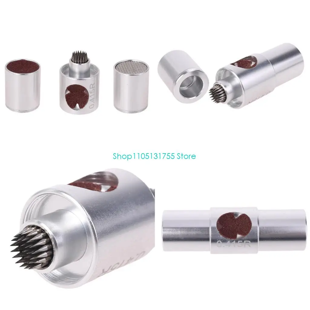 

K0EF 6 in 1 Aluminum Billiards Pool Cue Tip Tool Shaper Pick Scuff Tapper Burnisher Scuffer