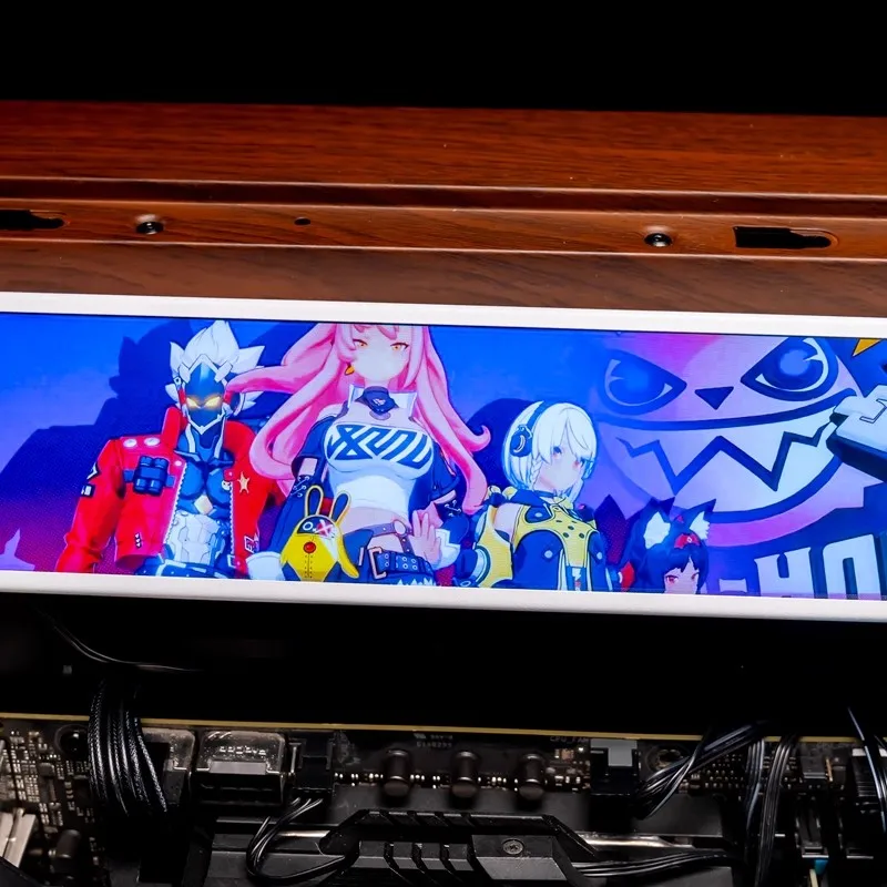 Jungle Leopard 9.16-inch LCD DIY Chassis Secondary Screen Computer Monitoring USB Custom Dynamic Video Display Host 1920*480