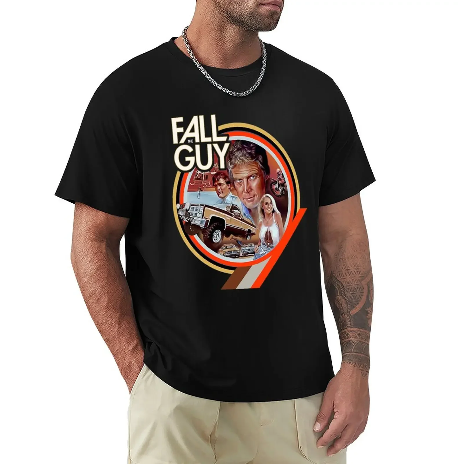 

The Fall Guy T-Shirt summer top plain oversizeds Men's t-shirt