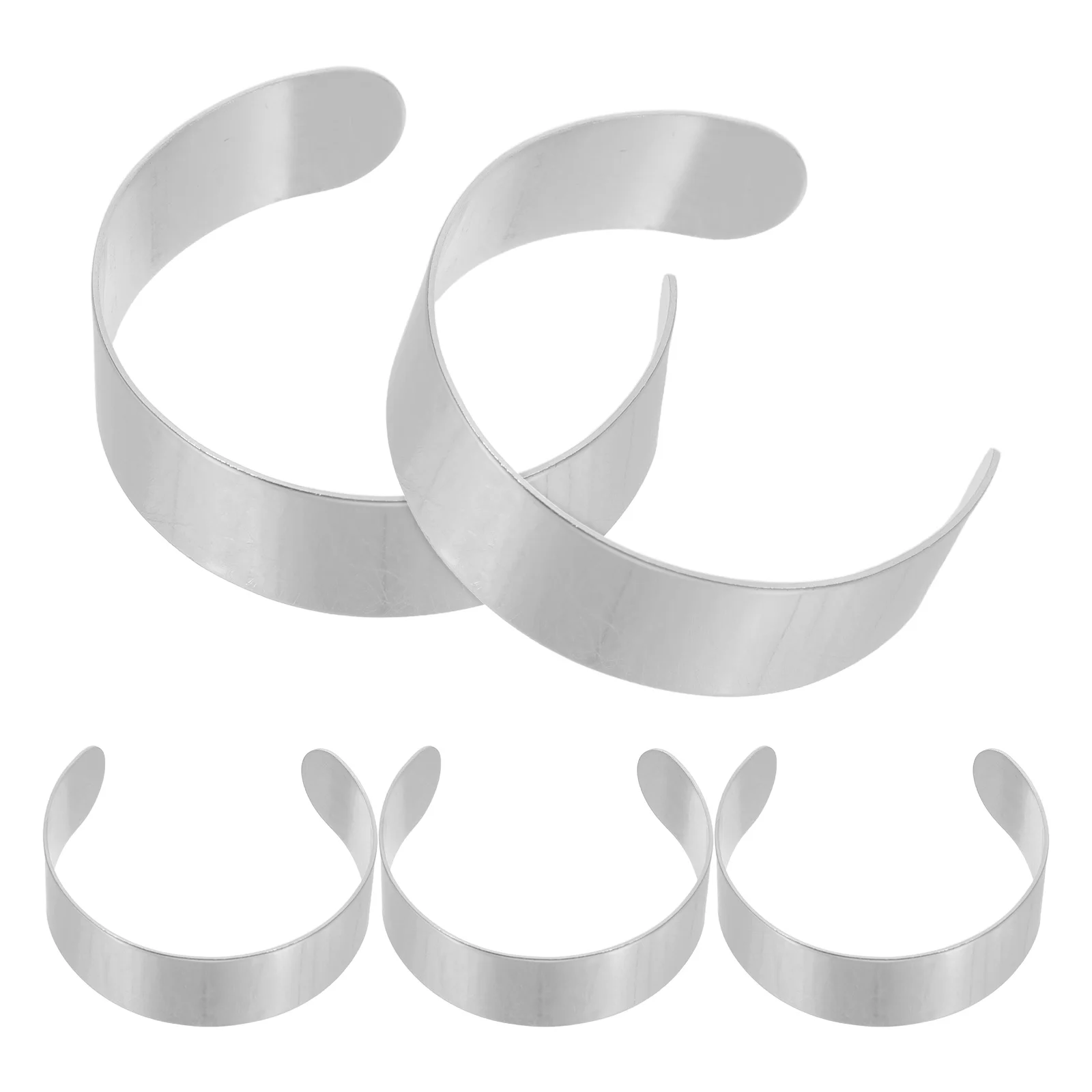 

5 Pcs Inner Core Bracelet Stainless Steel Miss Cuff Blanks 304 for Jewelry Making