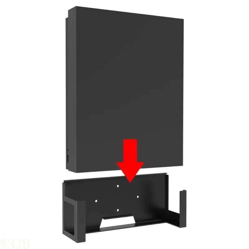 W3JB Robuste Metallhalterung zur Wandmontage, praktischer Gaming-Setup-Rack mit Kabelmanagement für X – Detail 9