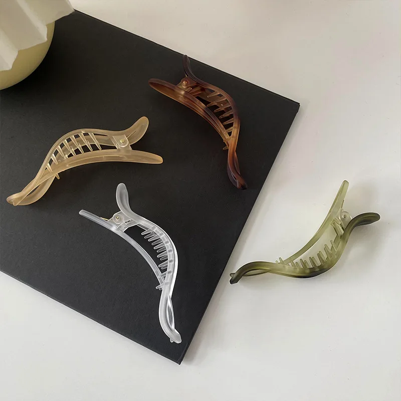 

4pcs Large Duckbill Hair Clips Horizontal Ponytail Bar Clips for Women Stylish Hair Accessories for Back of Head