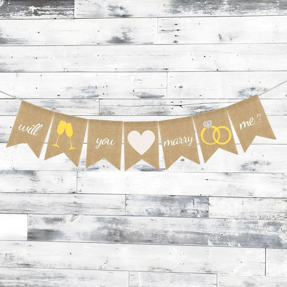 هل تتزوجني راية اقتراح الزفاف ديكور الاستقبال راية الخطوبة العازبة ديكور حفلات خلفية صور الدعامة هدية