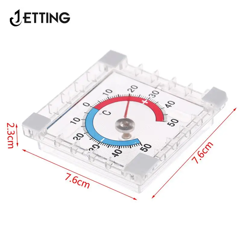 1pcs Square Temperature Thermometer For Indoor Outdoor Wall Garden Home Graduated Disc Measurement Thermometer Accessories