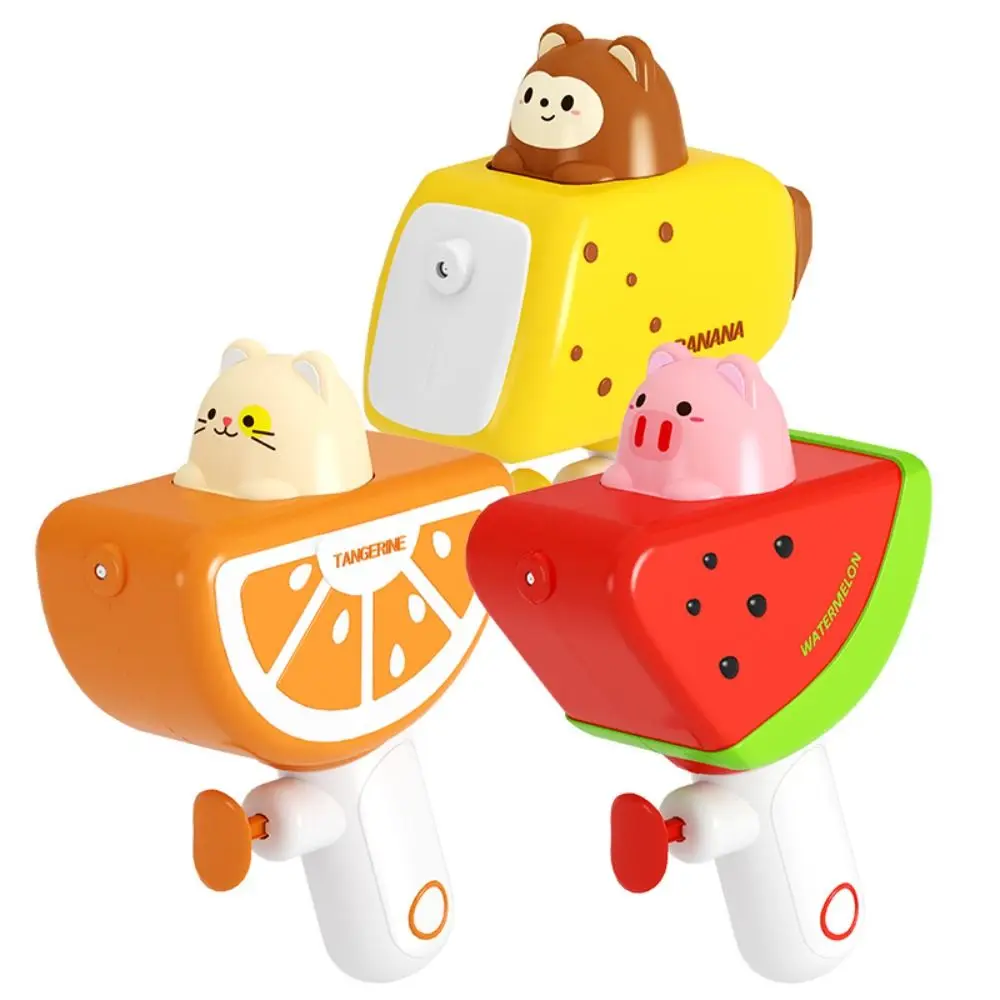 Fruit-shaped Banana Water Spray Toys Animal Design Handheld Orange Bath Fountain Easy To Fill Press Type