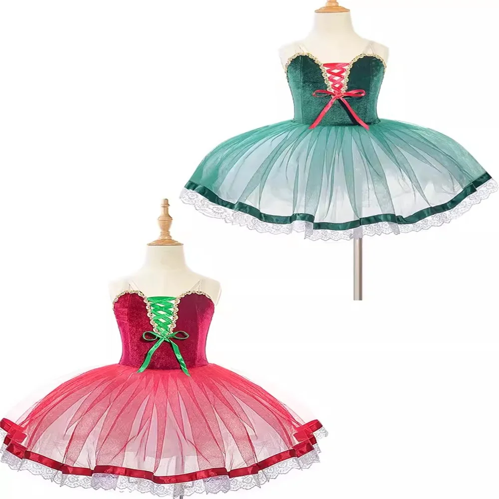 Falda de Ballet para niñas, traje de actuación, faldas largas de tutú, vestido de Ballet profesional del lago de los Cisnes, ropa de danza del vientre, bailarina