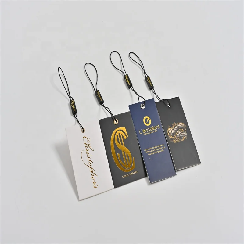 Custom..pieces.Custom OEM Logo Hang Tags Jeans and Shirts Clothes Hanging Tags with Custom Garment Tags