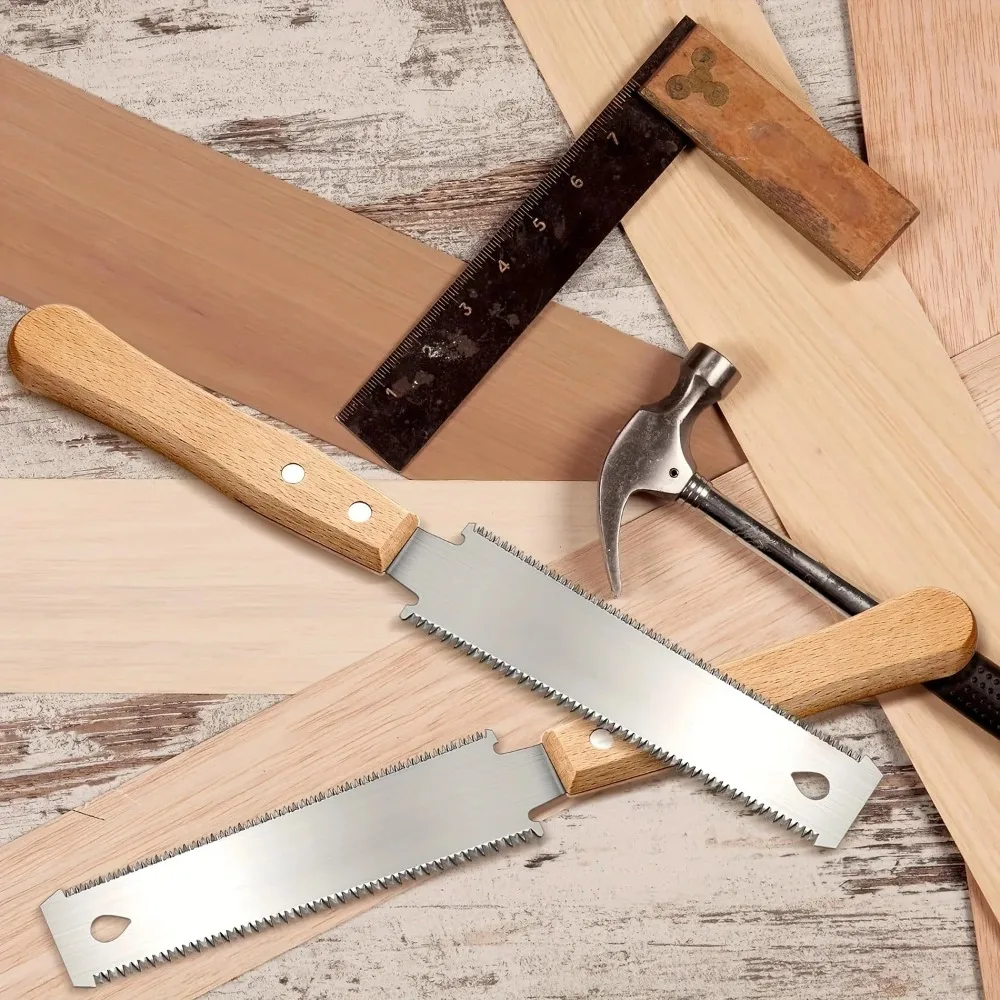 منشار يدوي 6 بوصة، شفرة مرنة على الوجهين للقطع المتدفق، أدوات النجارة للاستخدام المنزلي #2