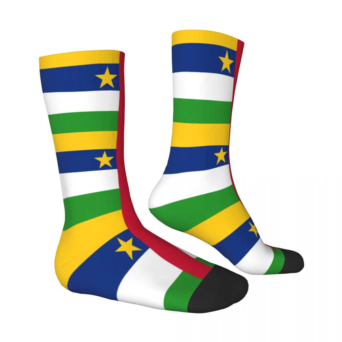 Central African Republic Flag Socks Male Mens Women Summer Stockings Hip Hop