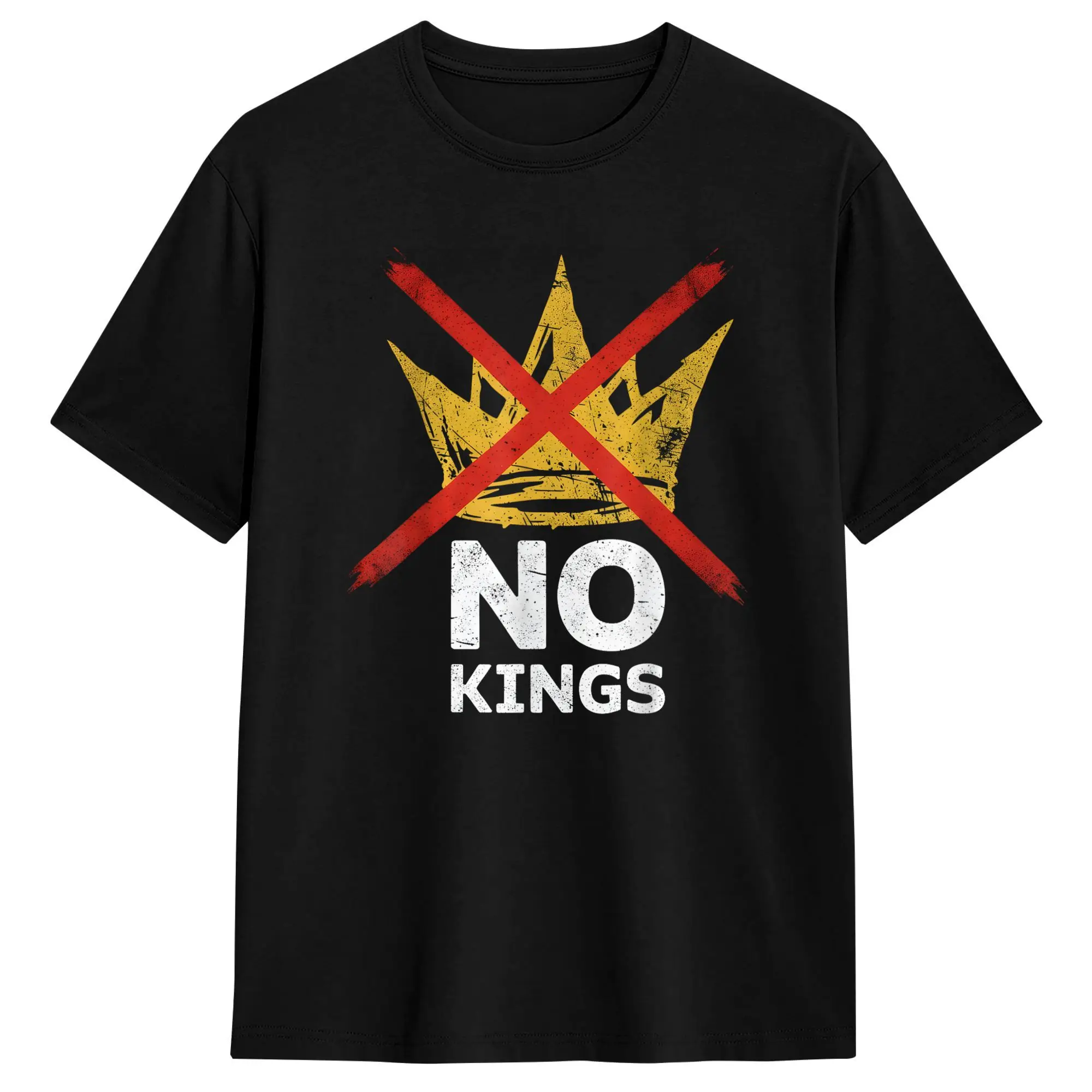 

Vintage No King T Shirt Summer Pure Cotton T Shirts For Men's Trending Design Tee Shirt Short-Sleeved Vintage Tees