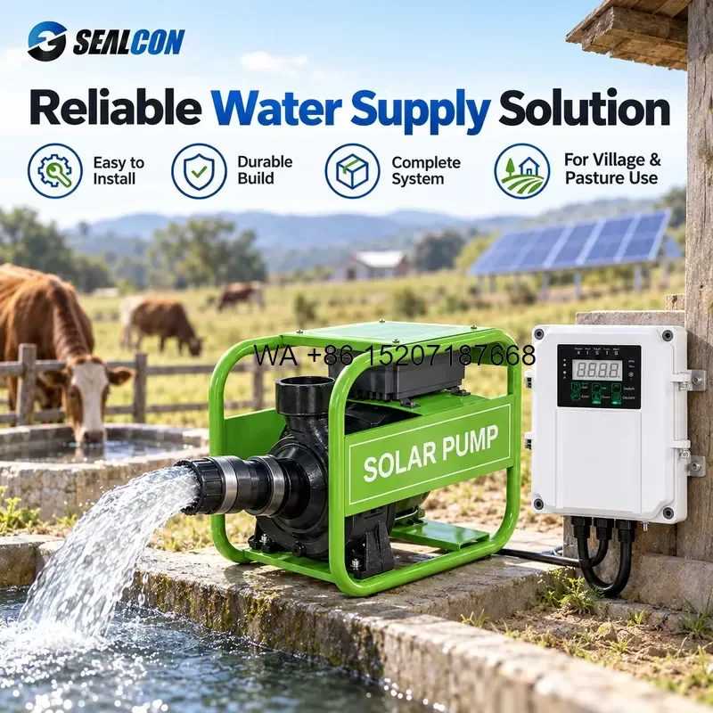 Wmwmnu for Ground Solar Irrigation Pump 3Hp Brushless DC 60m3/h Max 20m Head 300V Solar Water Pump OEM Available for Farm