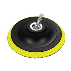 125/75mm Polishing Pad M10 1/4-20 Connecting Rod Hook And Loop Buffing Wheel Backing Pad M10 Drill Adapter Polisher Accessories