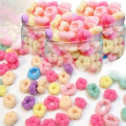 100 pz/set per bambini Mini fasce per capelli per bambini anelli colorati elastico per capelli cravatte per bambini porta coda di cavallo accessori per capelli regalo