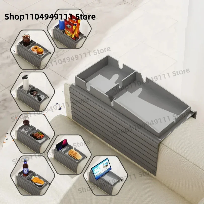 Porte-gobelet de canapé antidérapant en Silicone, dessous de verre, fauteuil inclinable, support organisateur de télécommande, plateau d'accoudoir de canapé