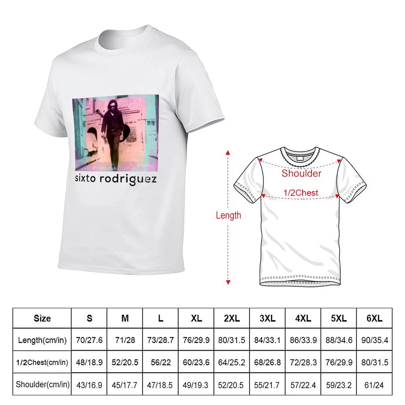 Sixto Rodriguez - Sugar man tribute T-Shirt Casual Trendy Streetwear Tee Shirt