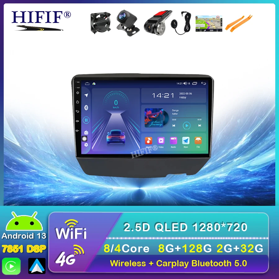 

Android 13 QLED 1280*720P 8 + 128G 360 панорамный GPS автомобильный радиоприемник для Toyota Vitz XP10 Yaris Platz Echo 1999-2005 CarPlay DAB