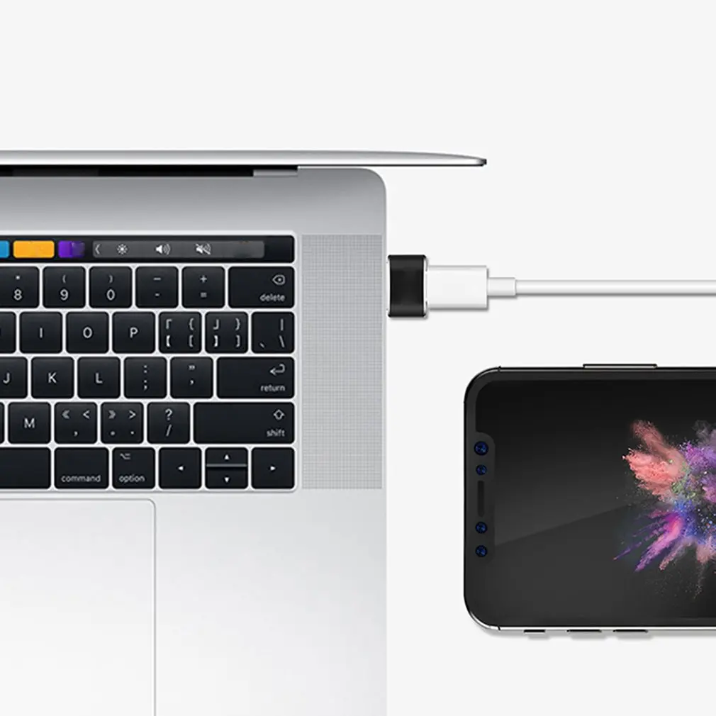 OTG Converter Portable Multifunctional Portable Fast Transfer USB2.0 Type-C Adapter Cellphone Converters(charging+data+OTG)