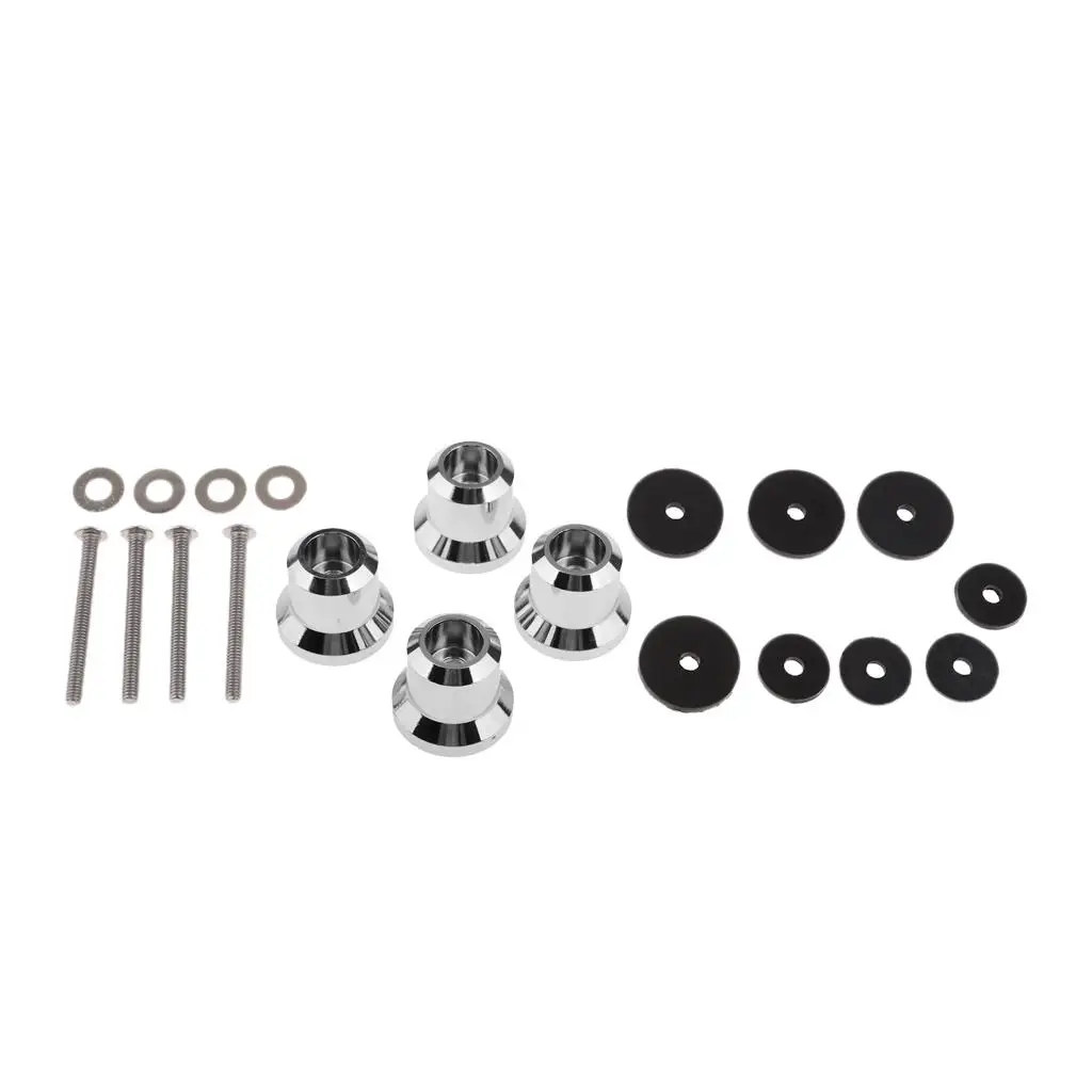 

Durable Metal Motorcycle Luggage Rack Risers Chrome Mounting Kit for Honda Gold Wing GL1800 2001-2013