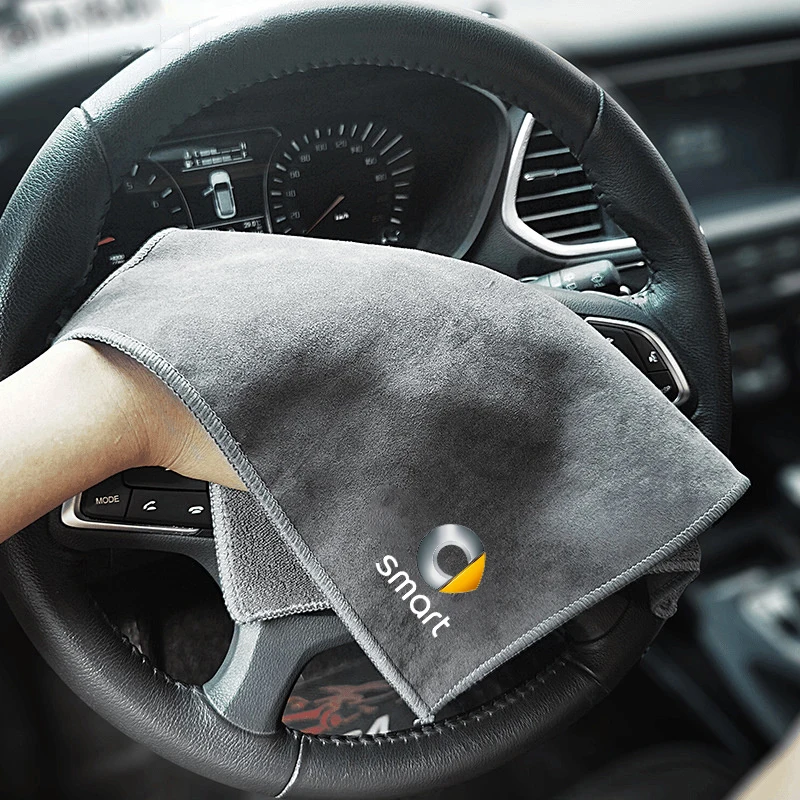 Car Wash Microfiber Towel car Brush Cleaning Drying Cloth For Smart Fortwo 451 450 453 Forfour Coupe Cabrio Crossblade Forjeremy