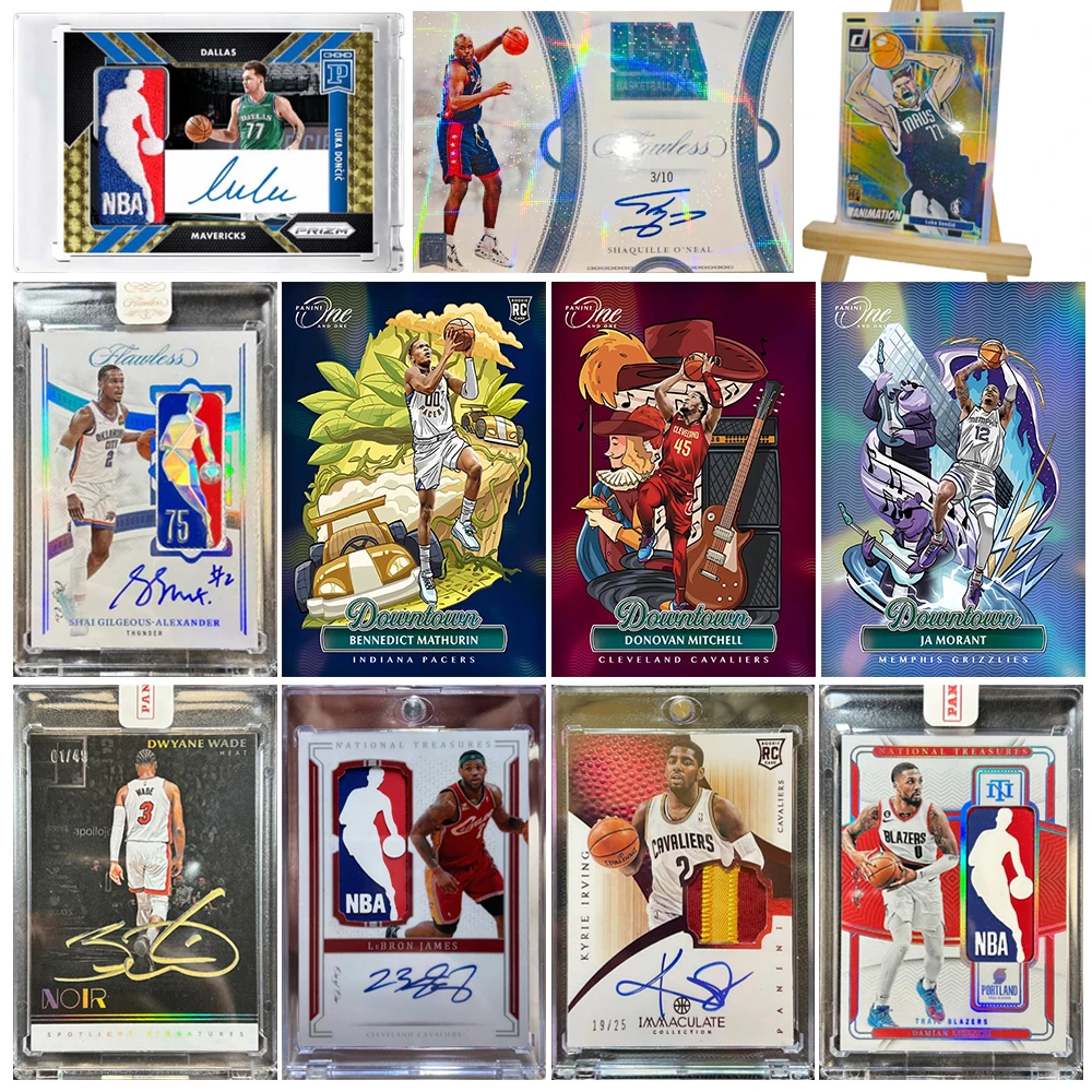 

PANINI homemade DIY James Lillard Curry Wade Alexander Durant Doncic Jersey Texture collectible card holographic Holiday gift