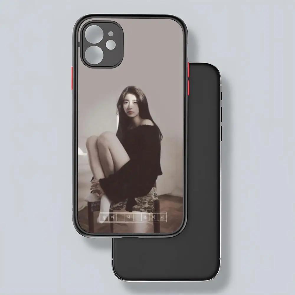 Singer Bae Suzy Phone Case Matte Transparent Back For iPhone 15 14 13 12 11 Pro Max X XR XS Plus Cover