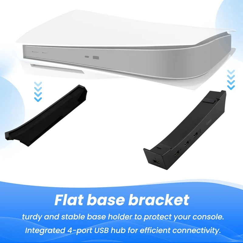 

Кронштейн основного блока, горизонтальная подставка для профессиональной/тонкой консоли с 4-портовым USB-концентратором, базовый держатель для аксессуаров