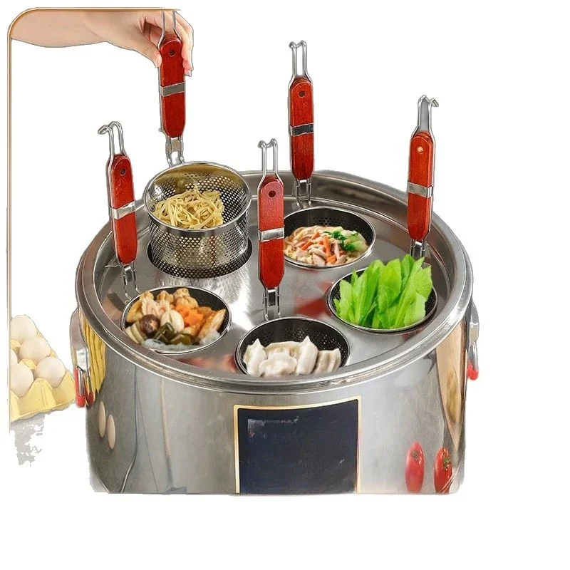 Stainless steel noodle cooking stove, commercial high-power, electric porridge dumplings
