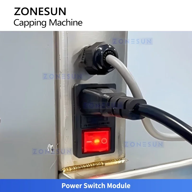 ZONESUN ZS-XG11 Compact Nail Polish Bottle Capping Machine Beauty Product Sealing Machine view 6