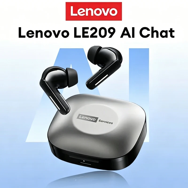 

Наушники-переводчики Lenovo LE209 с ИИ, Bluetooth 6.0, беспроводные игровые наушники, гарнитура для офиса и путешествий