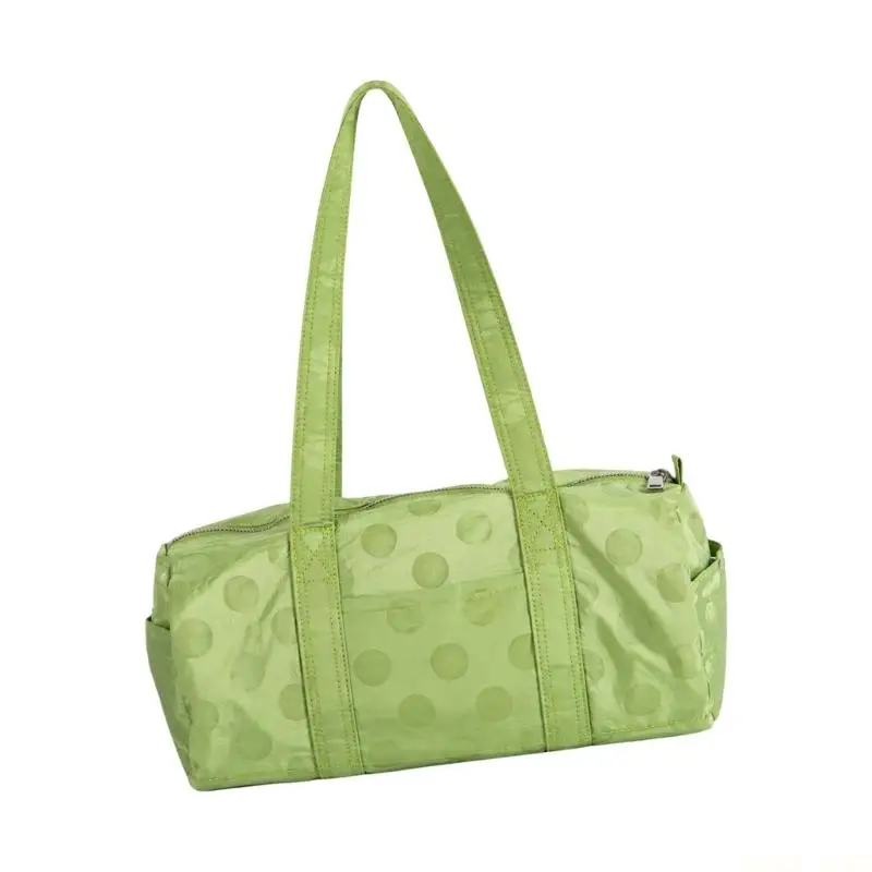 U2JB Dot Pattern Carry Bag with Zippered Closure and Exterior Pockets for Travel
