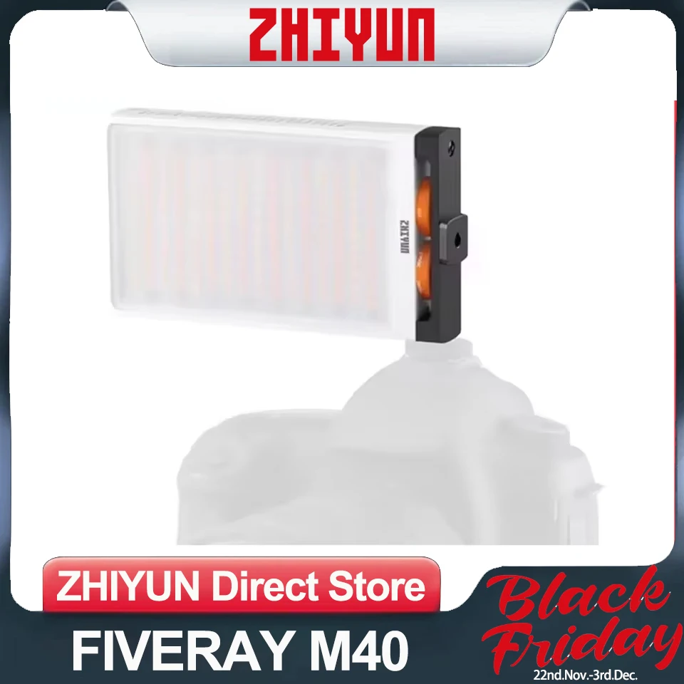 ZHIYUN FIVERAY M40 Handheld Pocket Light Photo Video 40W LED Lights Lamp Fill Light Photography Lighting for Tiktok YouTube Ins