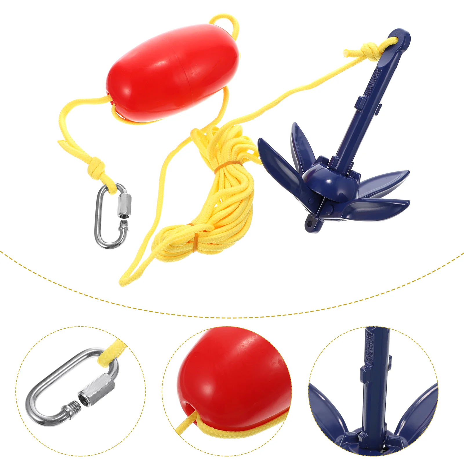 Anchors Kayak Aluminum Alloy Canoe Inflatable Metal Covers for Outdoor Storage Belt