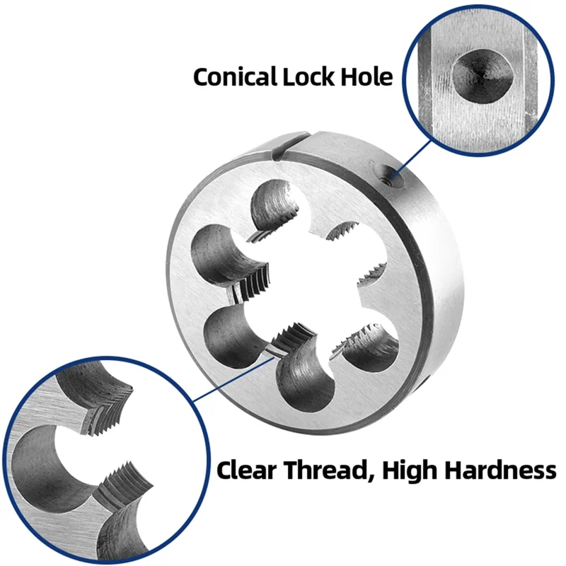 ABMH-Hardiron Metric M24 Rundgewinde-Stanzständer, Gewindeschneid-Artefakt-Schraubenschlüssel, Stanzschneider, Linksgewinde