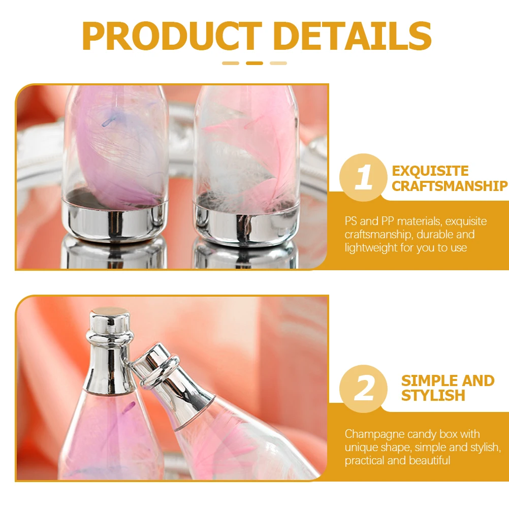 

10Pcs Bottle Candy Boxes Mini Candy Storage Containers Wedding Favor Boxes Bridal Shower Party Favors Baby Shower Gift