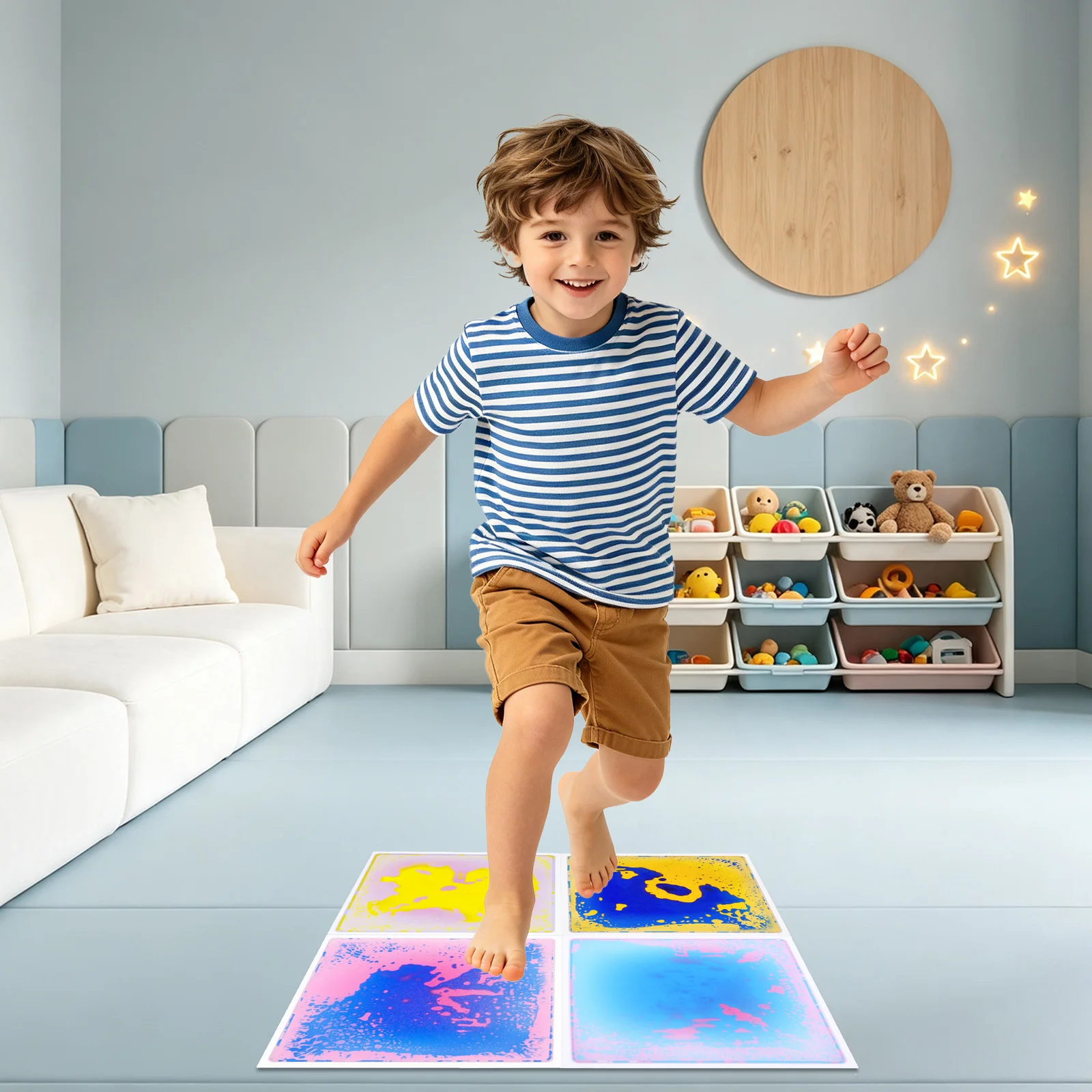 Sensory Walking Pads Kids Water Mat Kids Sensory Colorful Water Activity Mat For Toddler Sensory Cognitive Training