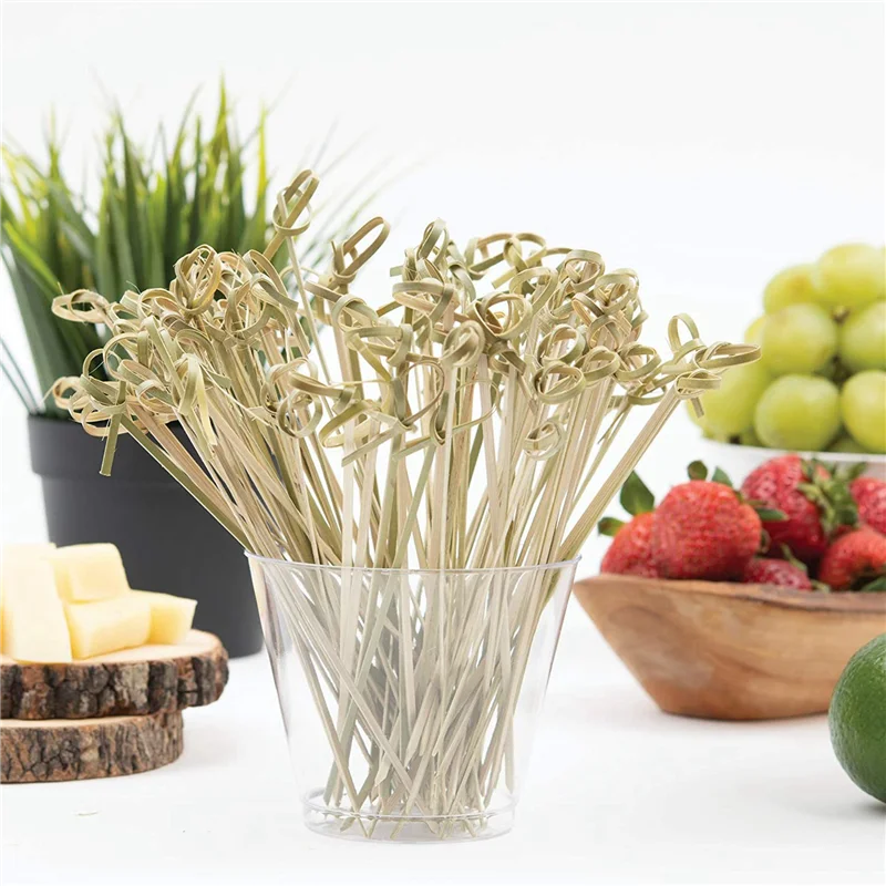 

1800 Pack Bamboo Cocktail Picks Cocktail Toothpicks Bamboo Skewers Toothpicks For Appetizers 4 Inch-B09B