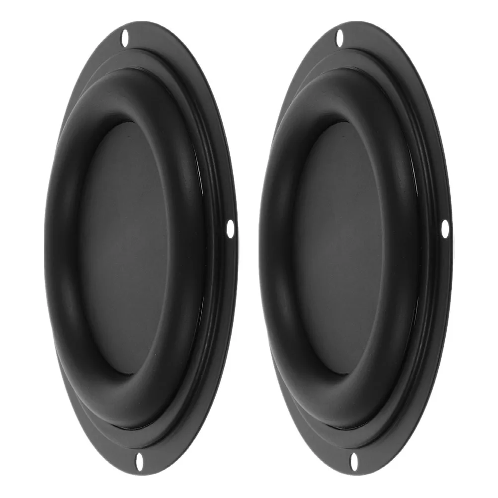 2Pcs Round Bass Speaker Radiator Diaphragm Rubber Film DIY Audio Speaker Repair Bass Vibration Membrane Replacement