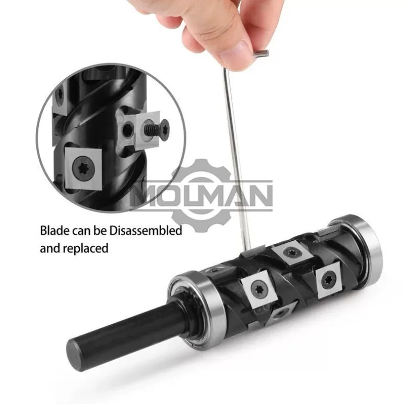 12.7/16mm Up Down Bearing Spiral Flush Trimming Knife Disposable Woodworking Milling Cutter Tool CNC Router Bit