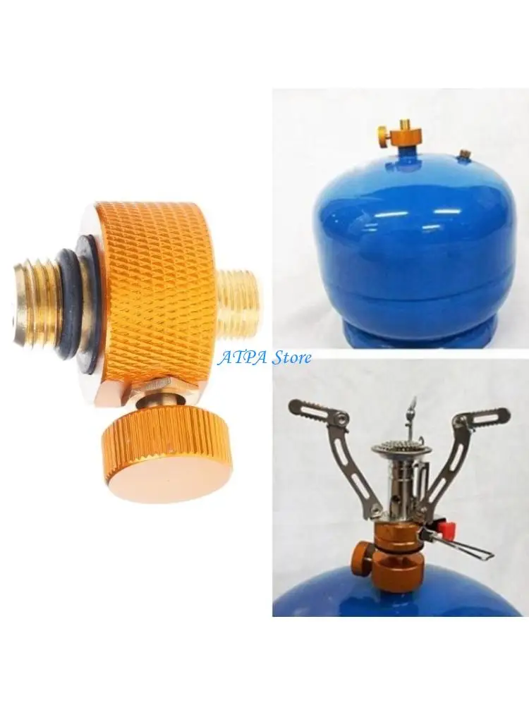 U13C Gas Tanks Burners Head Adapter Split Type Gas Filling Adapter Outdoor Camping Burners Adaptor Gas Tanks Head Adapter