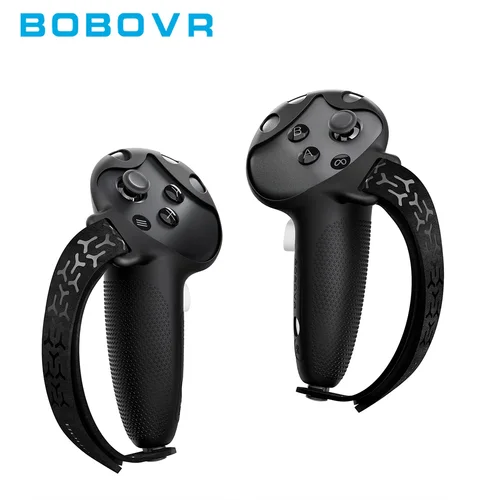BOBOVR G3 Empuñaduras de controlador Cubierta de silicona antideslizante Protector de controlador Compatible con Meta/Oculus Quest 3/Quest 3S VR