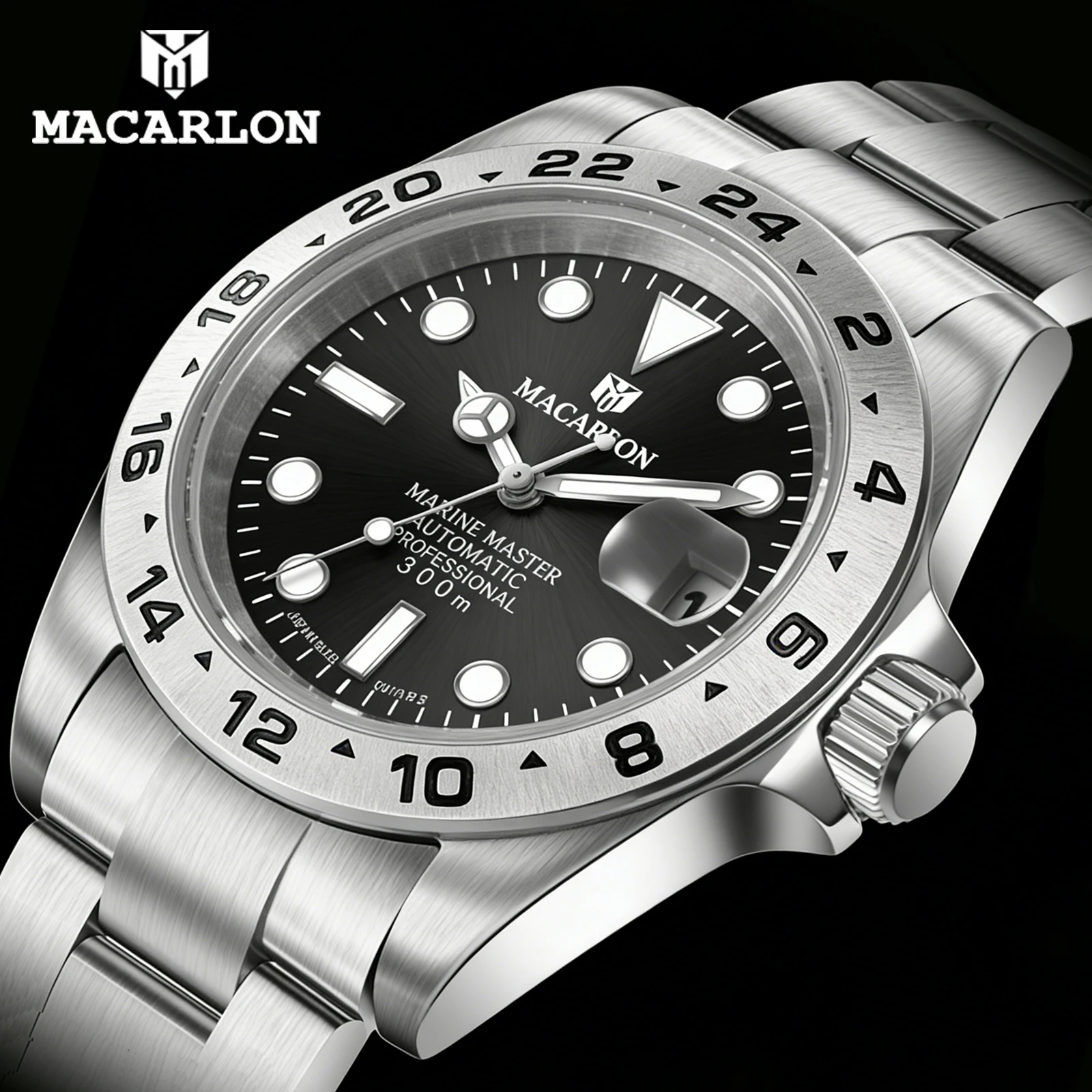 

Мужские механические часы MACARLON Design New China NH35, 40,5 мм, с сапфировым стеклом, светящимися элементами, из нержавеющей стали, водонепроницаемые, автоматические.