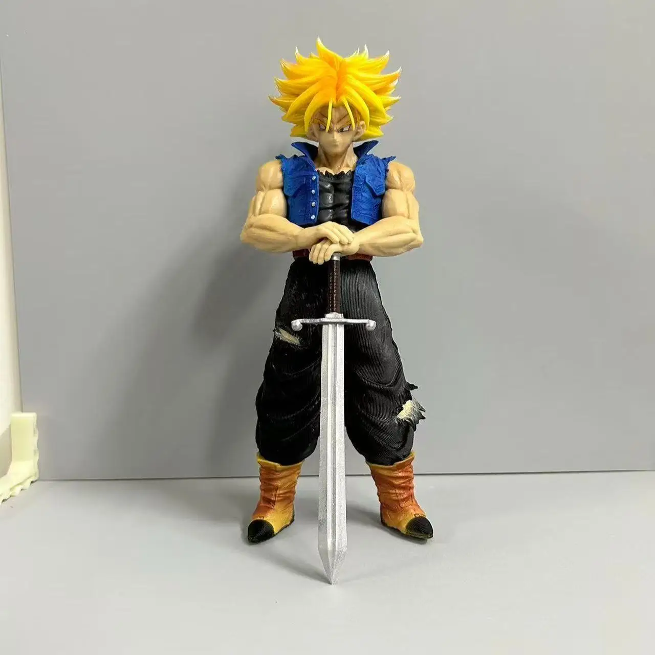 Anime Dragon Ball Z Trunks Figure  Future Trunks Action Figures 25CMPVC Statue Collection Model Toys for Children Gifts view 2