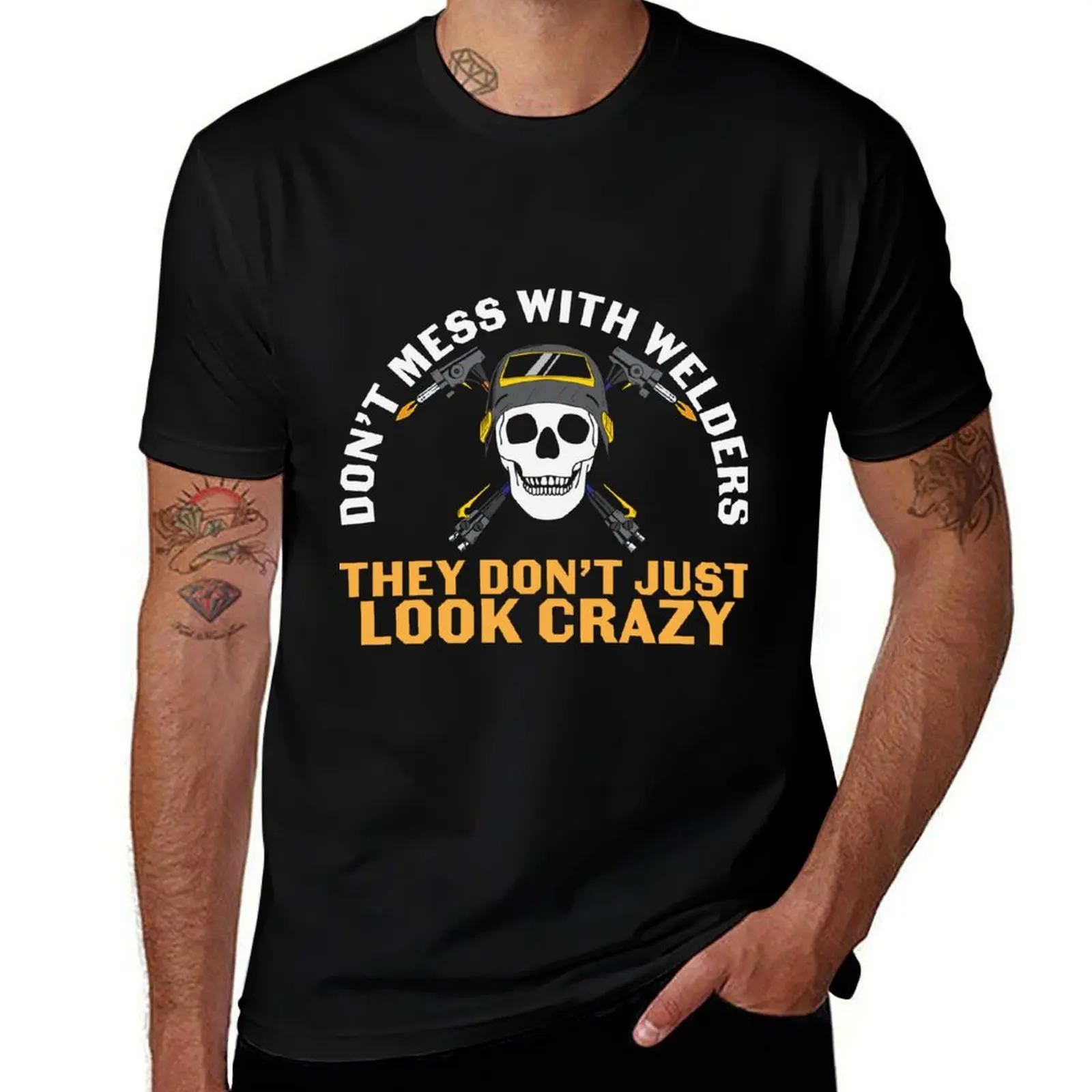 Don't Mess With Welders Weld Lovers 2022 T-Shirt Breathable Mesh Panel T-Shirt